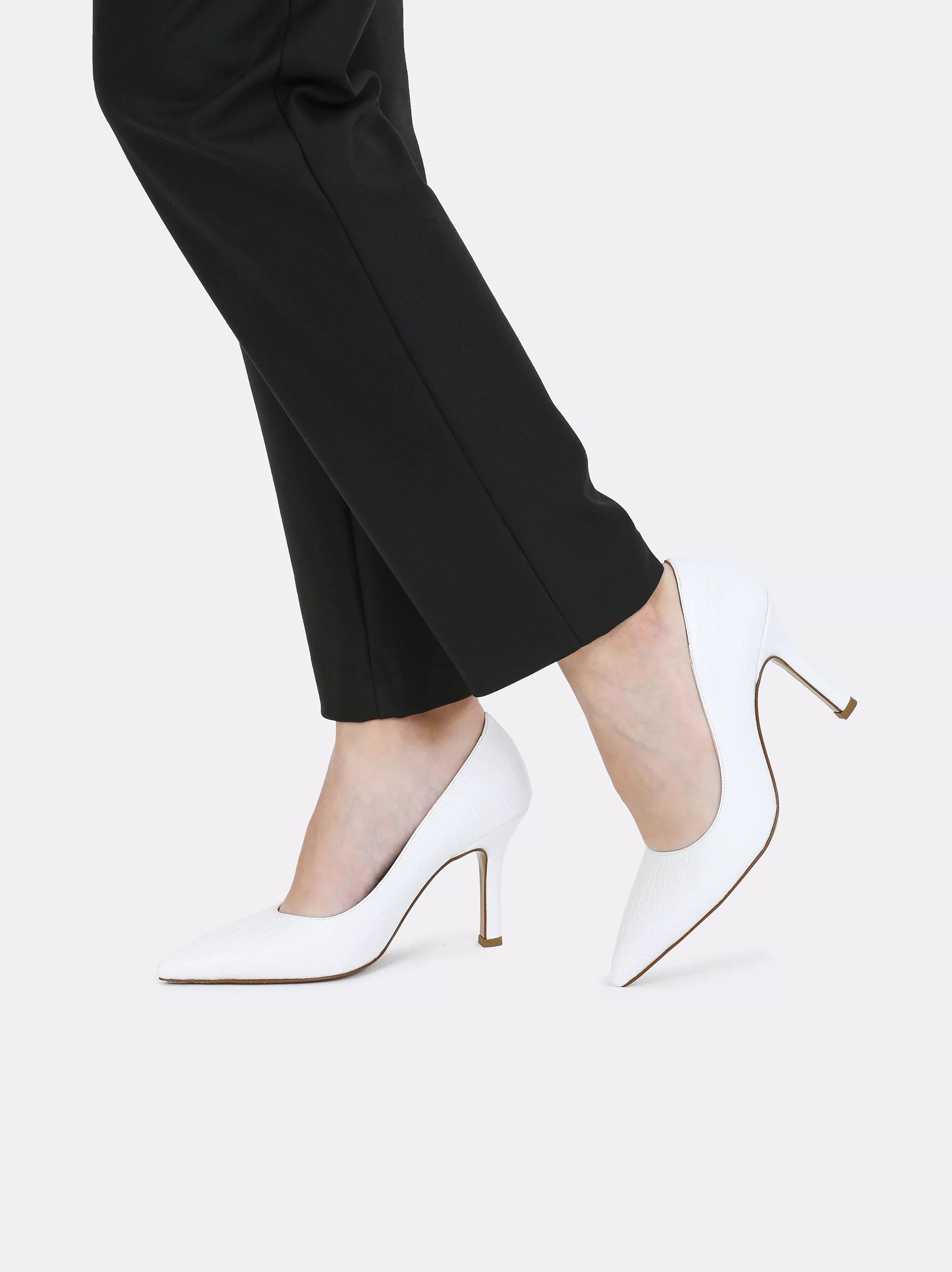 Dyeable Simple Satin Low-Heel Pumps | David's Bridal