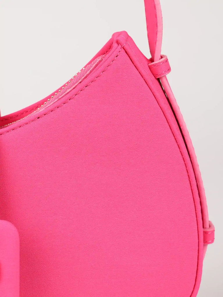 pink detail crescent bag		
