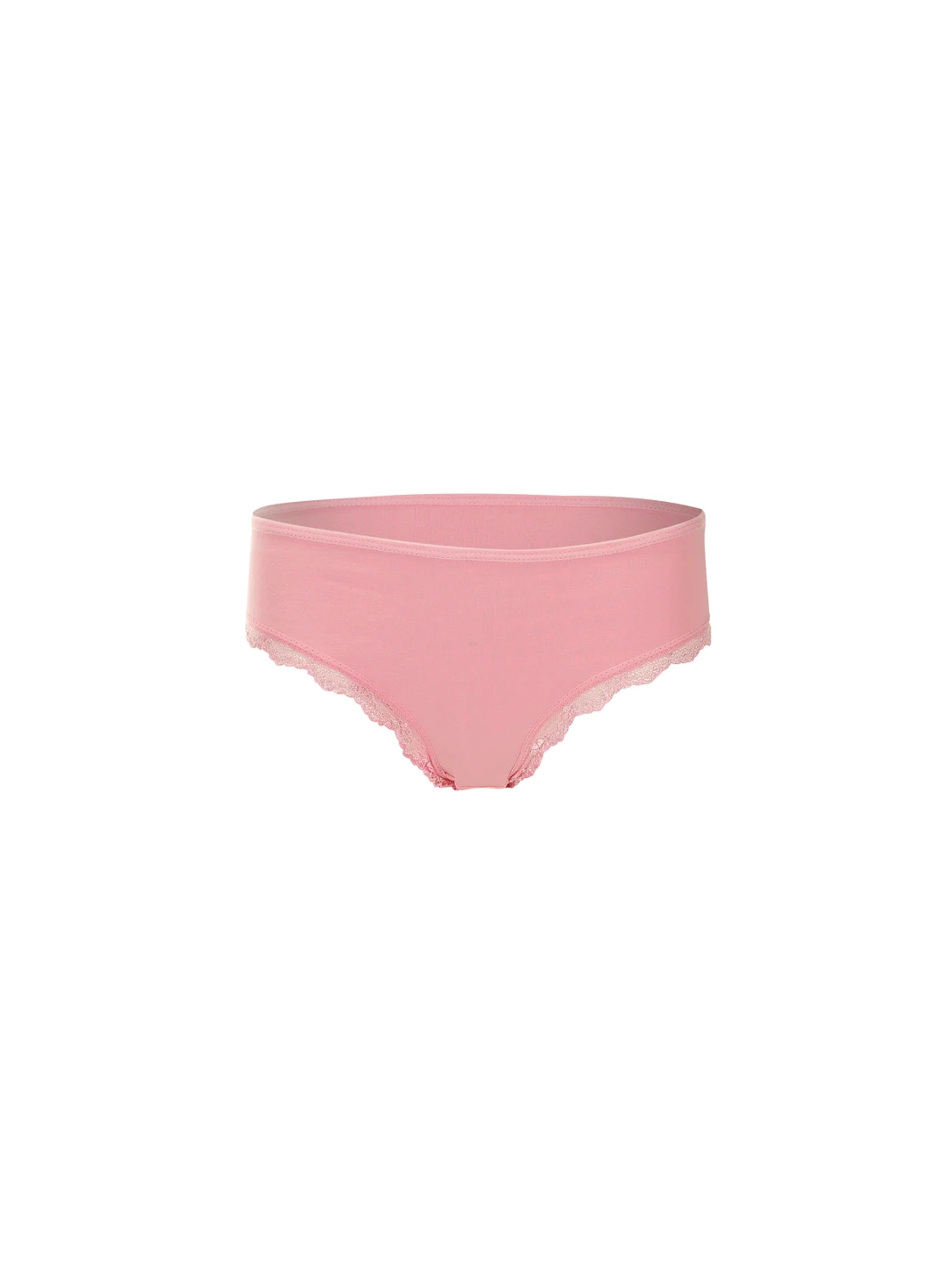 Pink Lace Underwear - Pink Lace & Cotton Knickers, Pink Underwear