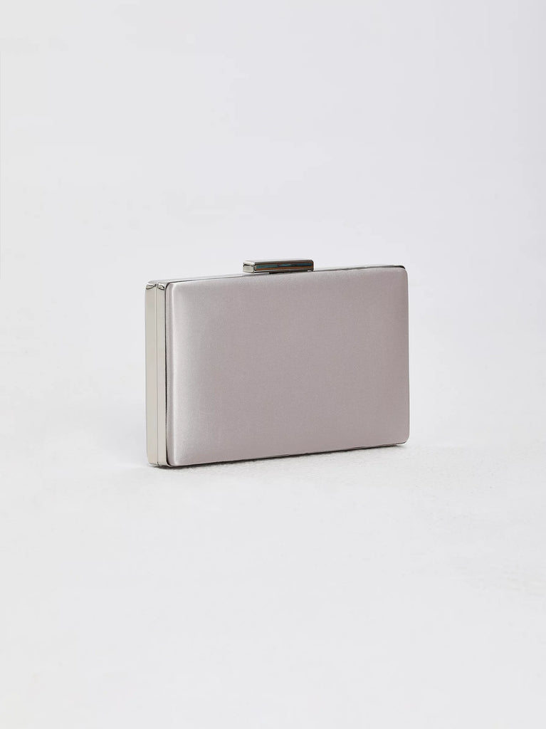 shop silver satin bag