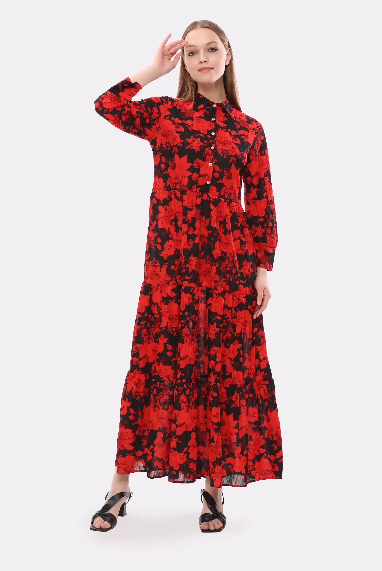 Long Floral Dresses | Long Sleeve Floral Dresses for Women – Modora UK
