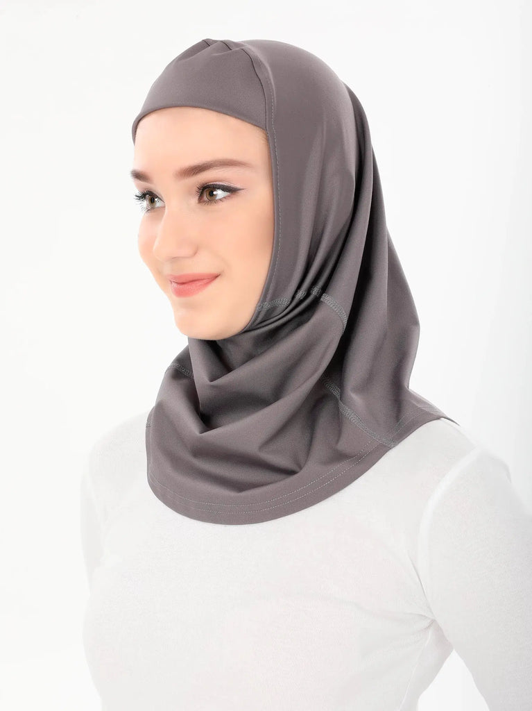 grey sport hijab