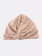 beige swim turban