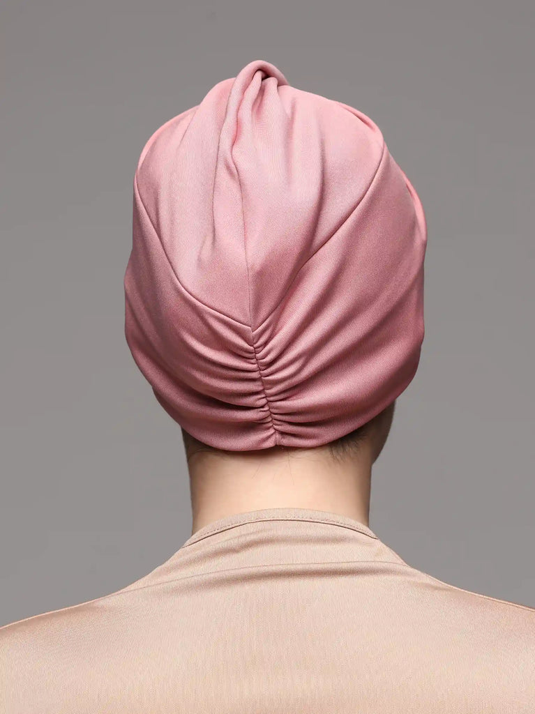 pink swim turban