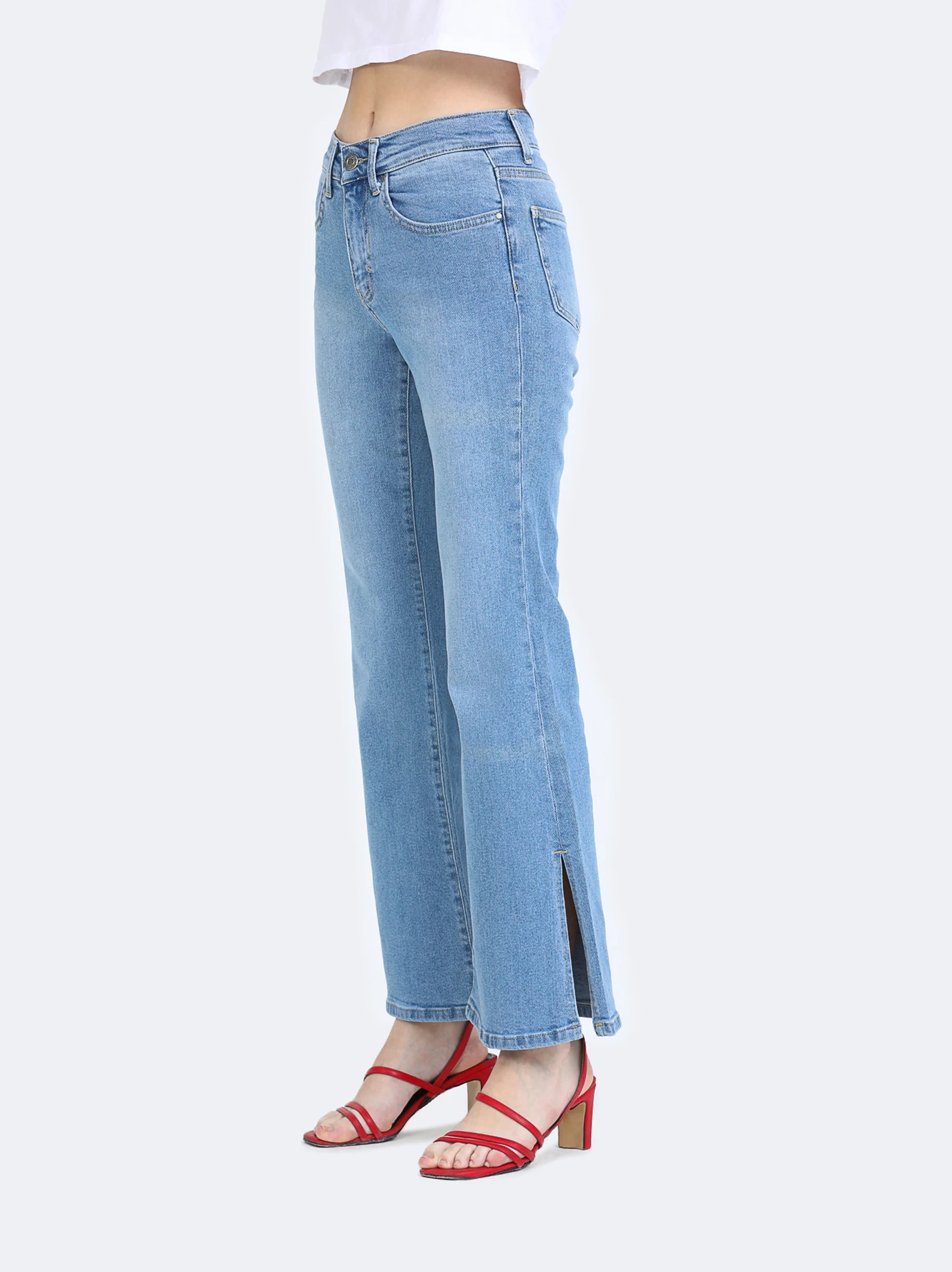 high waisted flare jeans
