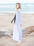 white sheer kimono