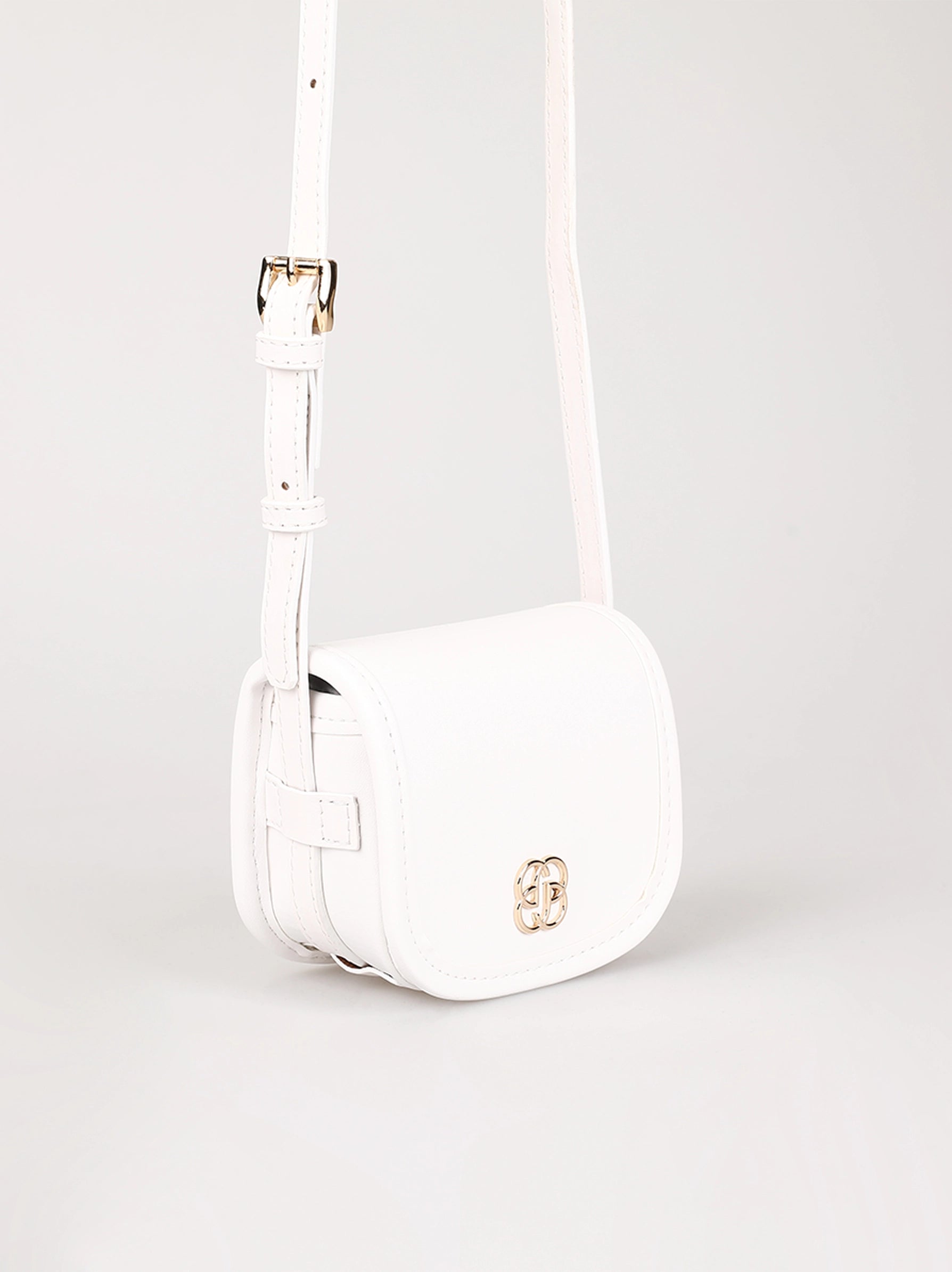 White Mini Textured Cross Body Bag – Modora UK