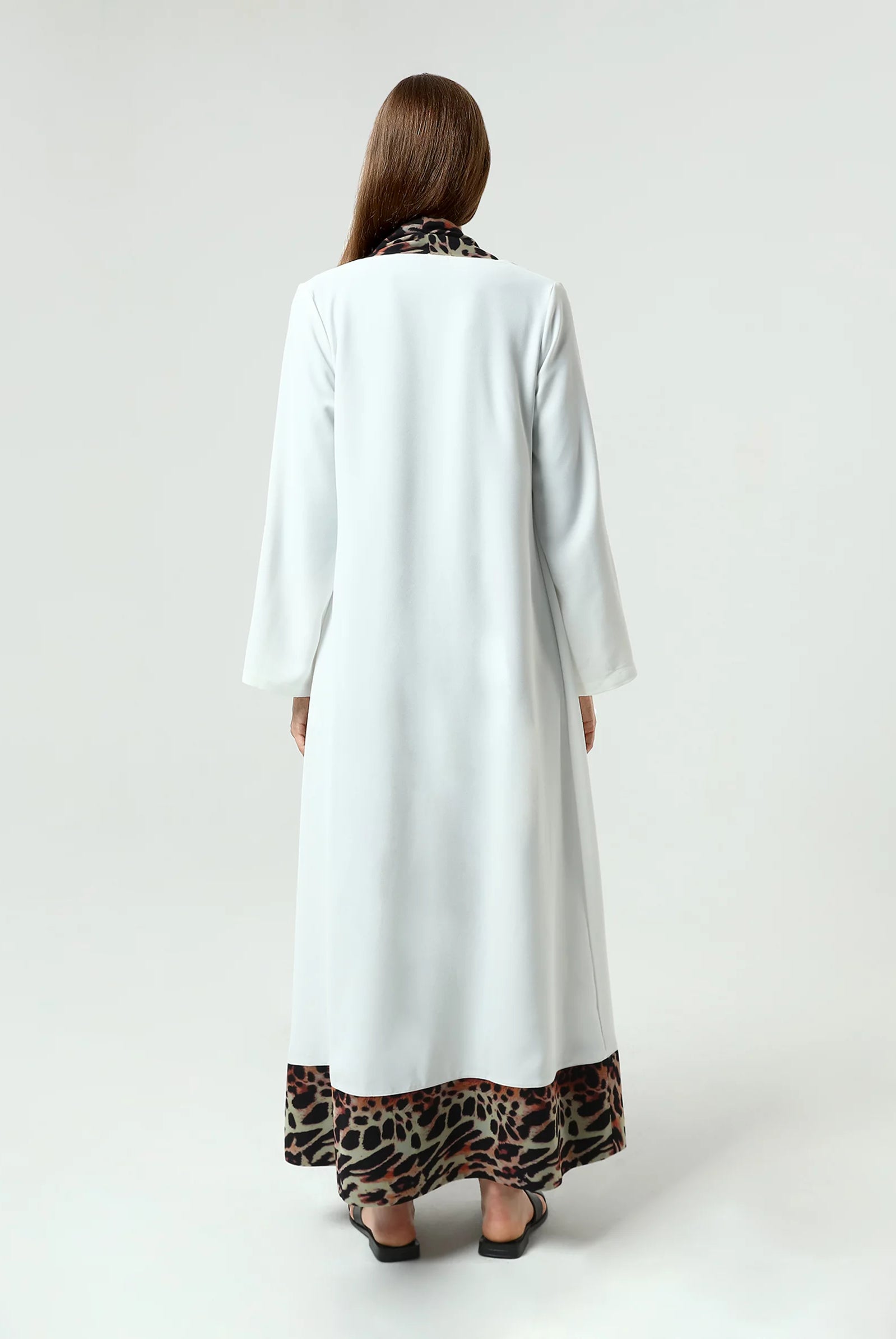 longline white kimono