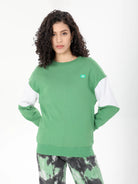 women green sweatshirt