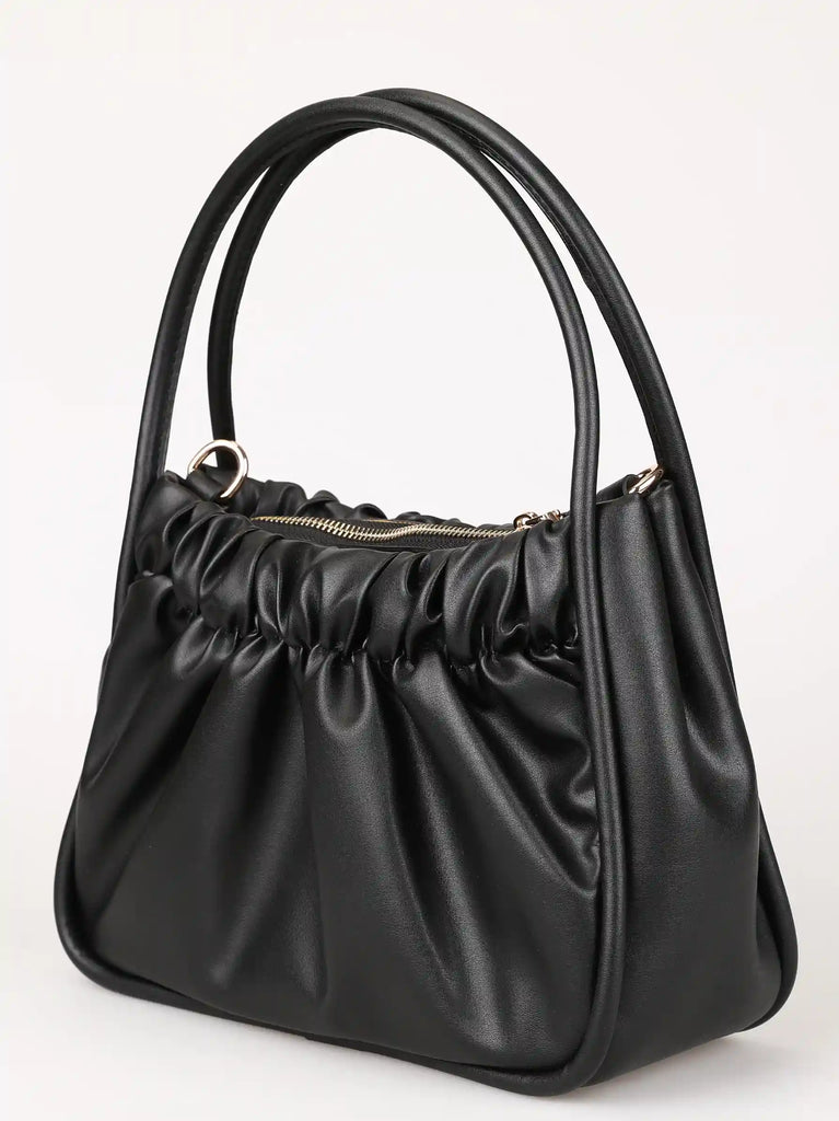 black handheld bag