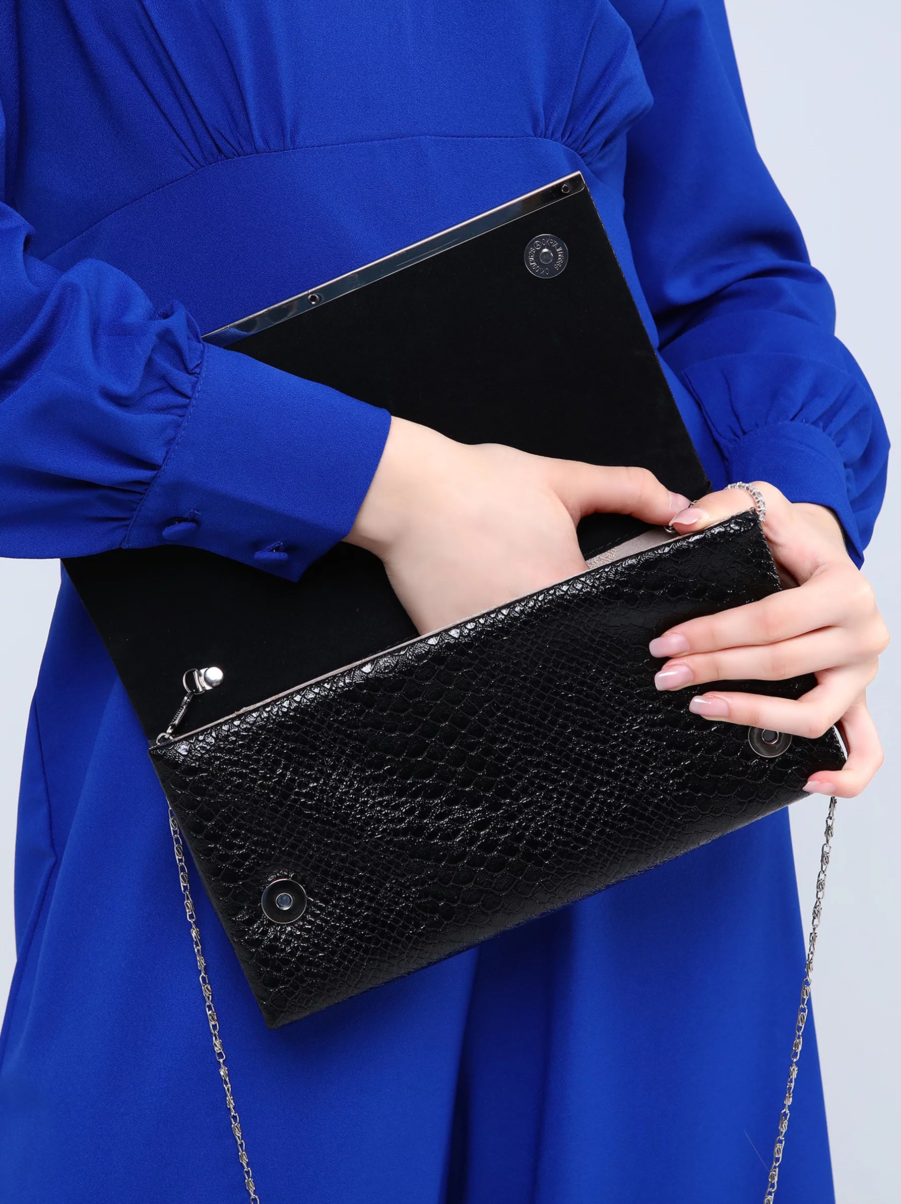 Shop Black Snakeskin Clutch Bag UK Snake Print Clutch Modora UK