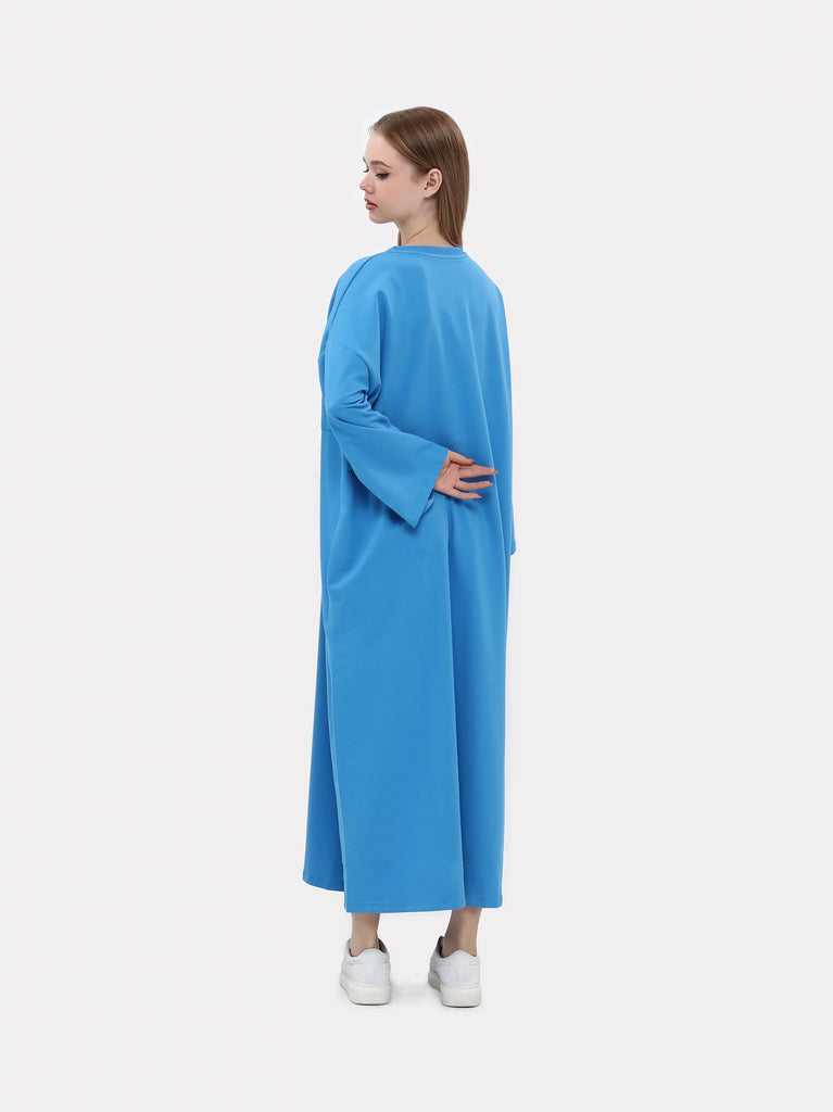 blue midi dress