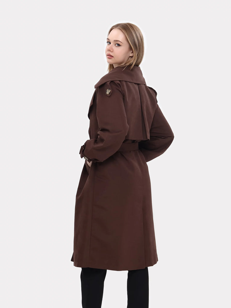brown trench coat womens