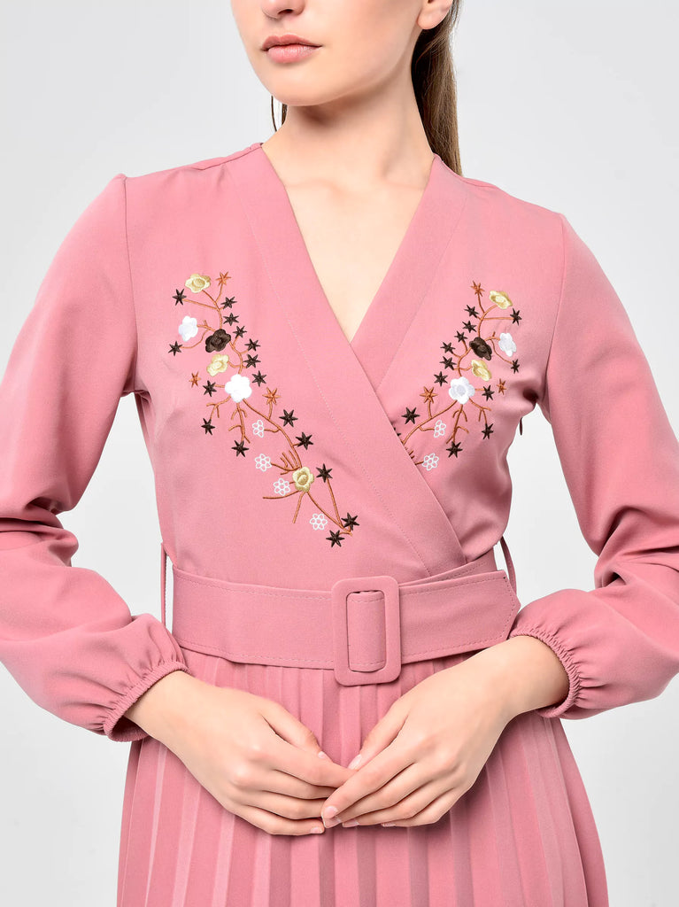 pink maxi dress uk