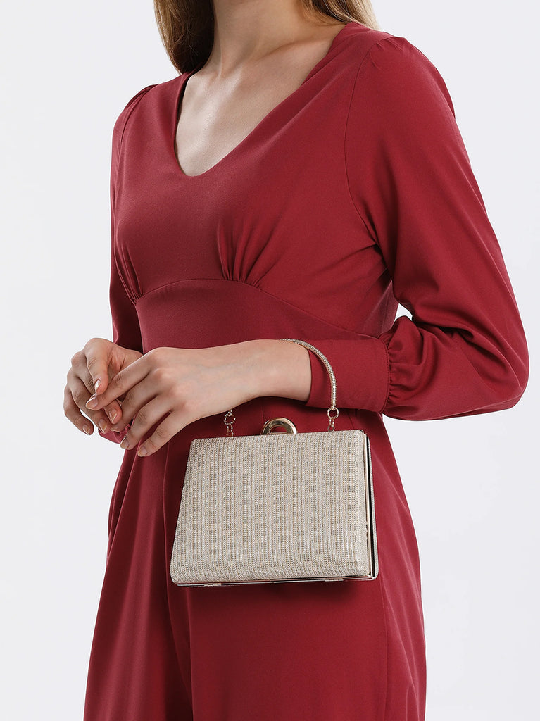 gold glitter clutch bags