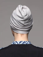 grey swim turban 