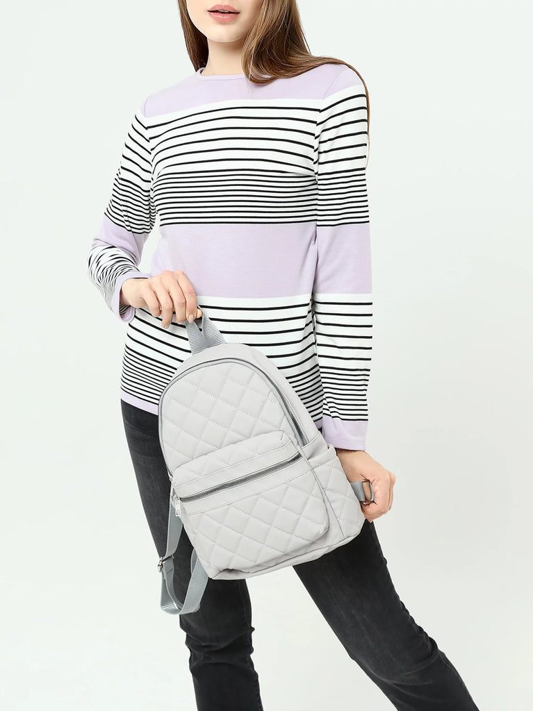 grey backpack