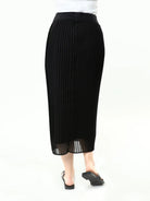 black midi skirt uk