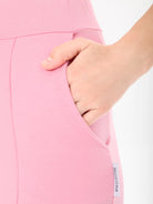 pink fleece joggers