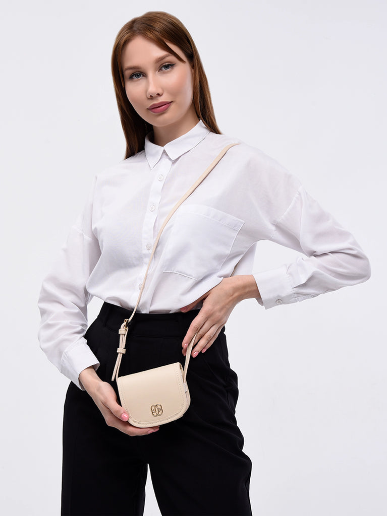 white crossbody mini bag