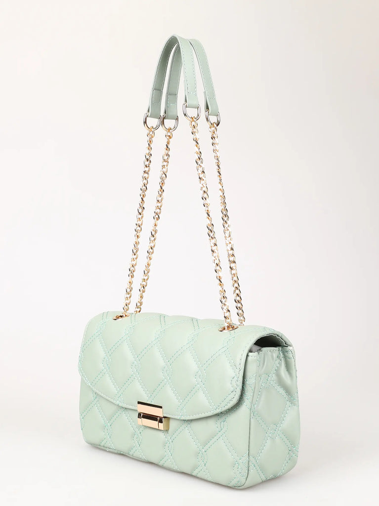 mint green shoulder bag