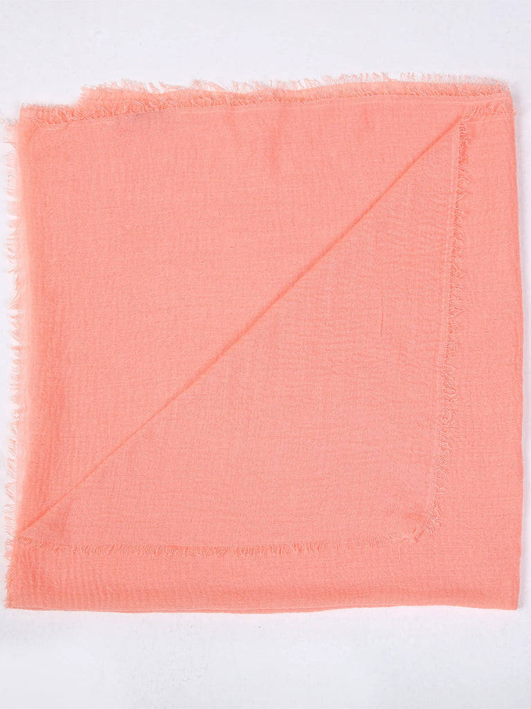 modora peach cotton scarf