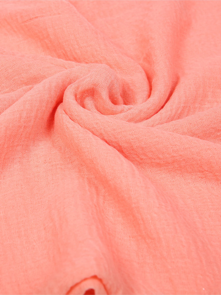 peach hijab outfit