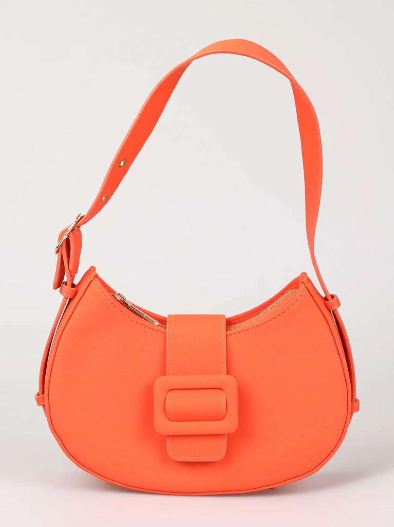 crescent bag in orange