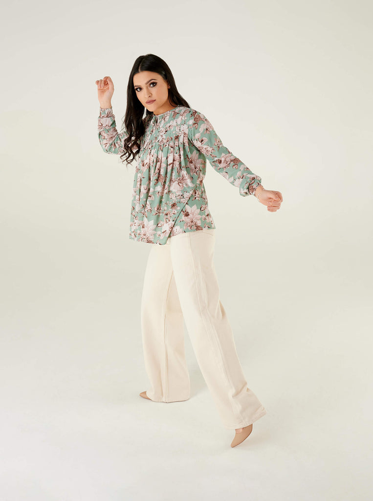 floral printed blouse