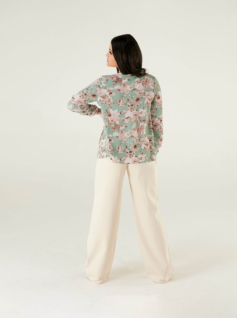 floral print blouse