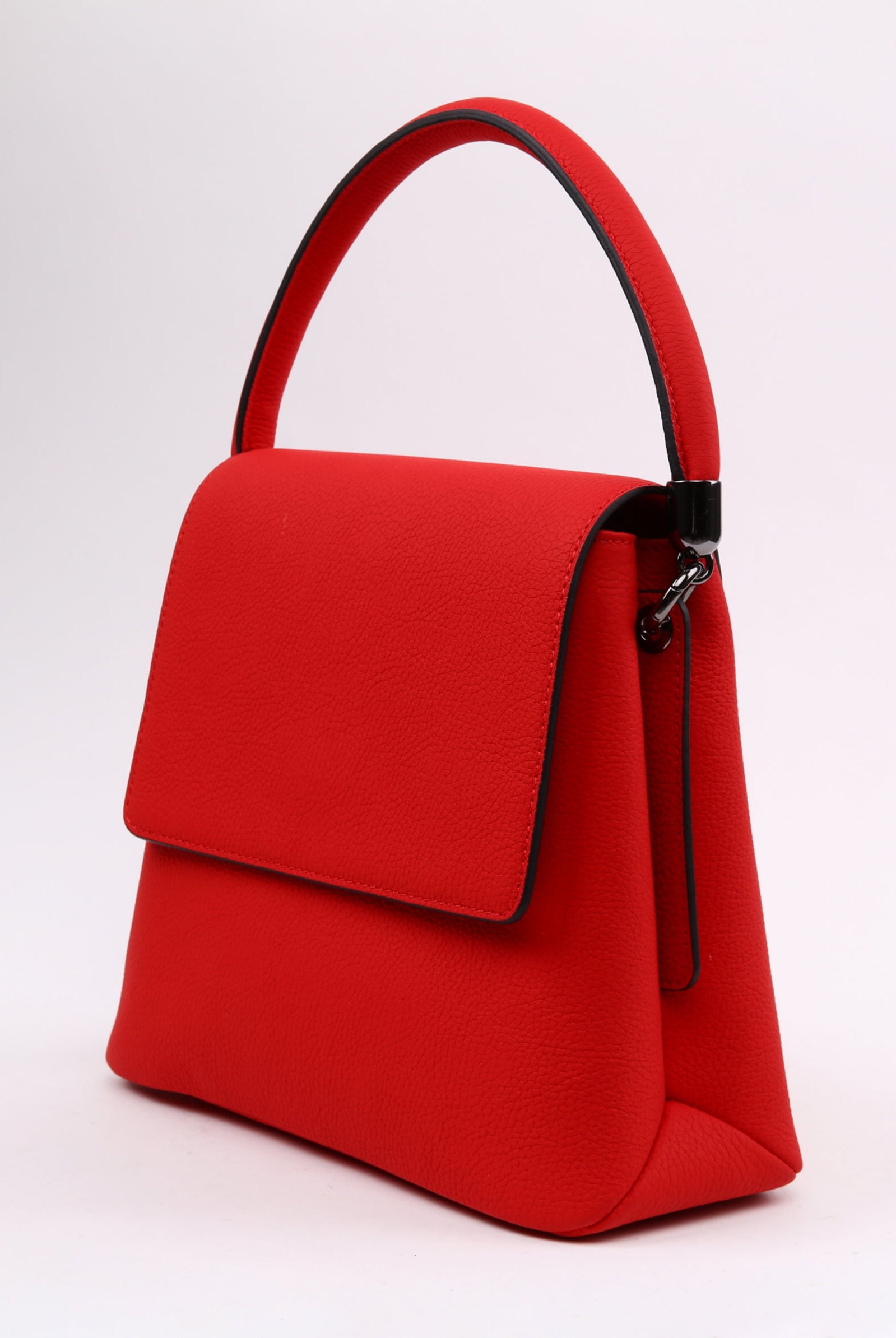 women's red leather handbags