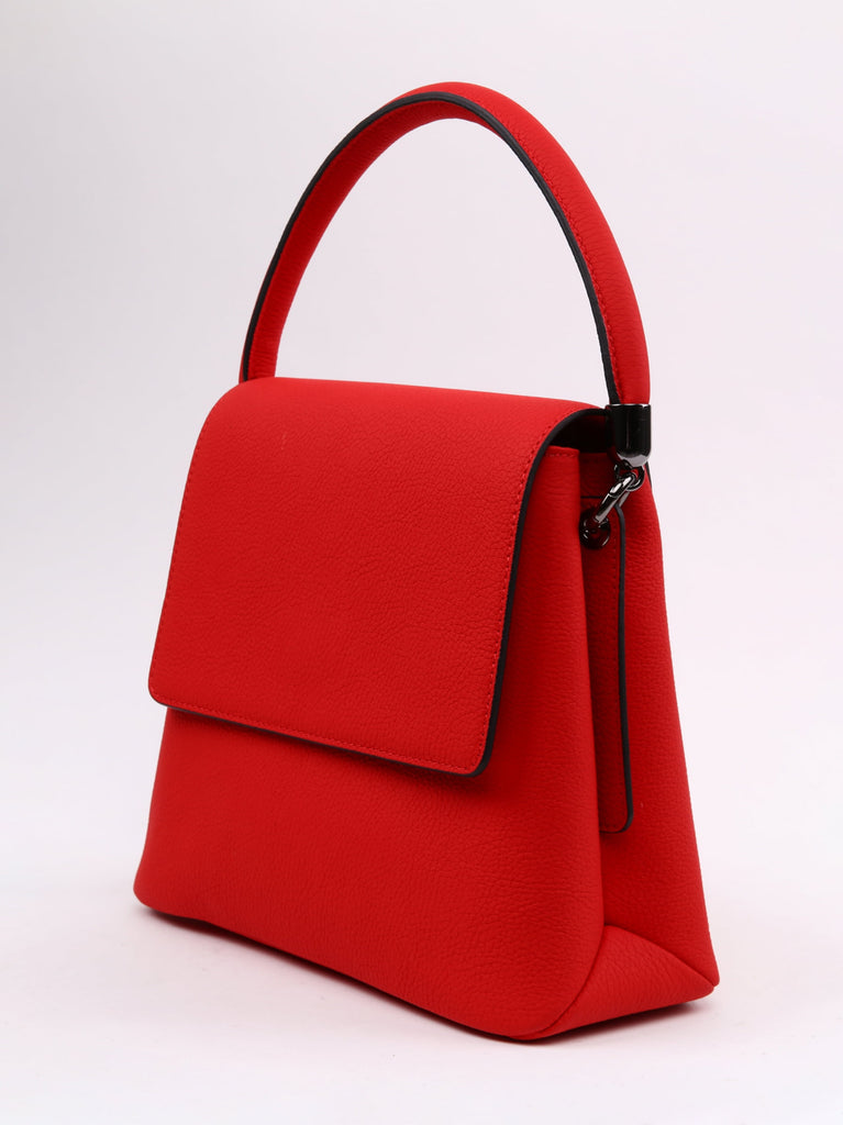 women's red leather handbags