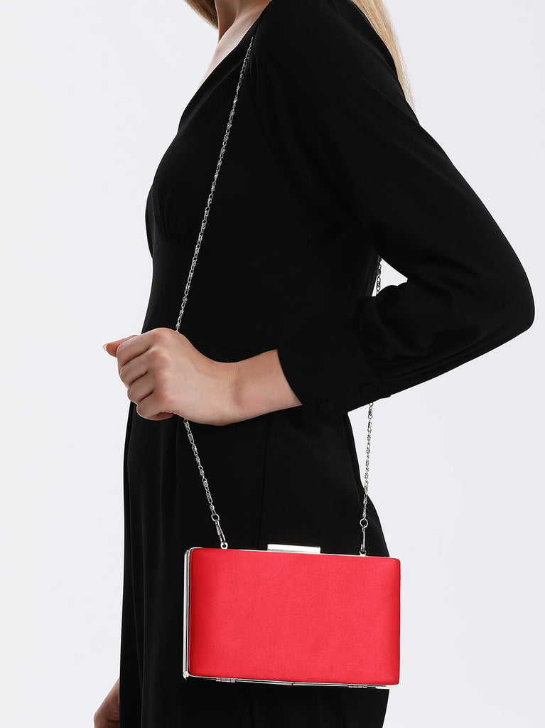 structured clutch bag