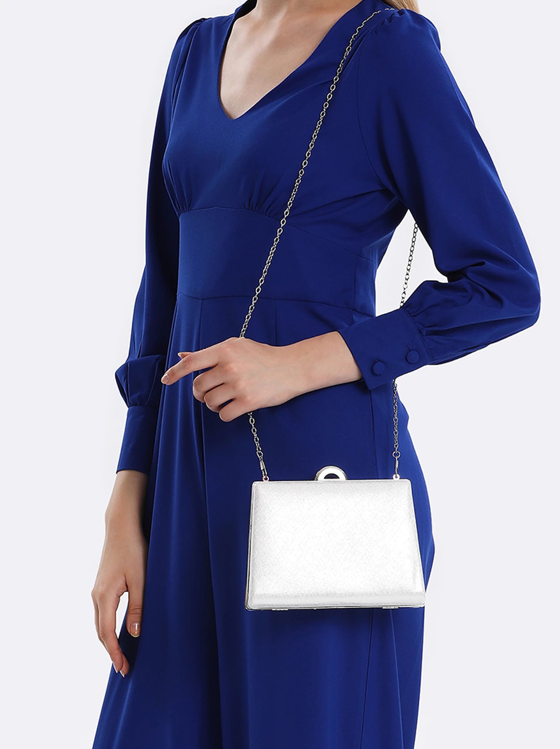 Metallic ring push lock discount bag